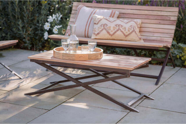 nkuku Yatin Outdoor Coffee Table - Garden - One Size - Natural