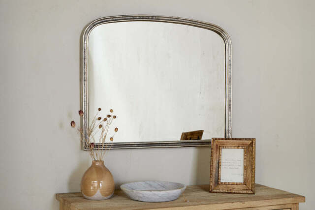 nkuku Almora Wall Mirror - Mirrors - Small - Antique Nickle