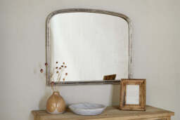 nkuku Almora Wall Mirror - Mirrors - Small - Antique Nickle