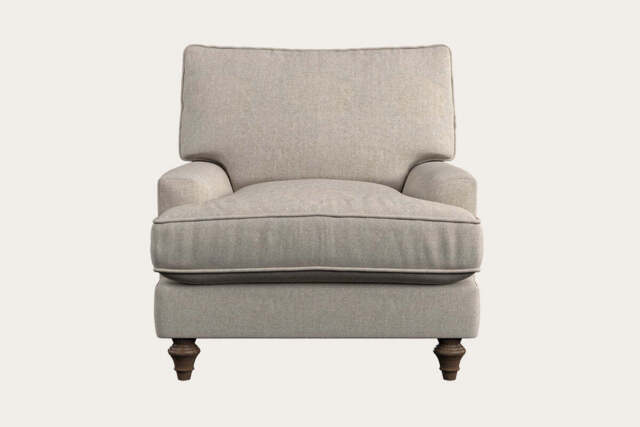nkuku Marri Armchair - Make To Order - Brera Linen Natural - No Colour