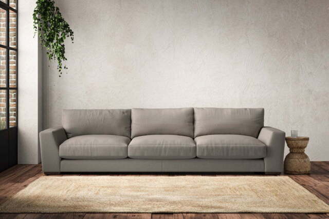 nkuku Guddu Sofa - Make To Order - Super Grand - Recycled Cotton Flax