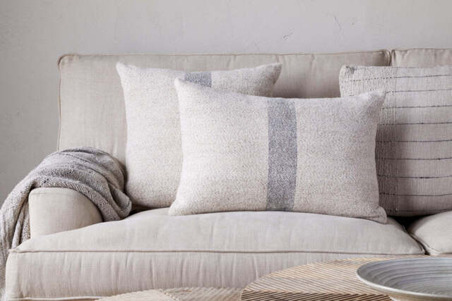 nkuku Kallu Wool & Cotton Cushion Cover - Textiles - Natural - 50 x 50 cm