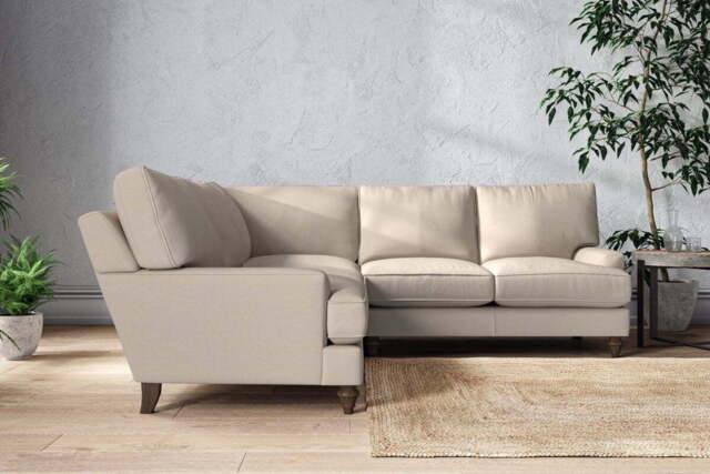 nkuku Marri Corner Sofa - Make To Order - Large - Recycled Cotton Natural