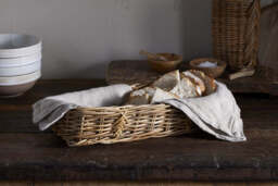 nkuku Bersama Rattan Bread Basket - Serveware - One Size - Natural