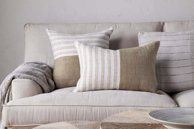 nkuku Samata Recycled Cushion Cover - Textiles - Moss - 50 x 50 cm