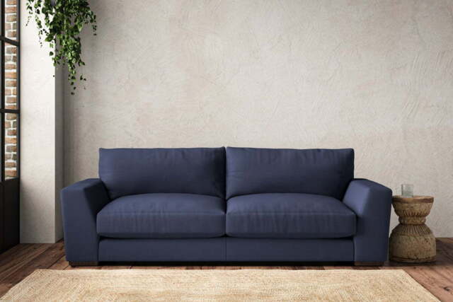 nkuku Guddu Sofa - Make To Order - Large - Recycled Cotton Navy