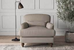 nkuku Deni Armchair - Make To Order - Recycled Cotton Flax - No Colour
