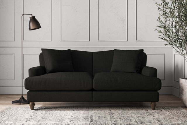 nkuku Deni Sofa - Make To Order - Medium - Brera Linen Granite