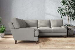 nkuku Marri Large Corner Sofa - Make To Order - Brera Linen Smoke - No Colour