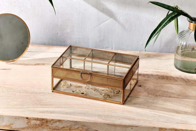 nkuku Tama Jewellery Box - Gifting - One Size - Antique Brass