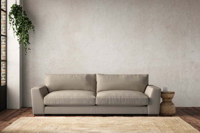 nkuku Guddu Sofa - Make To Order - Grand - Recycled Cotton Stone