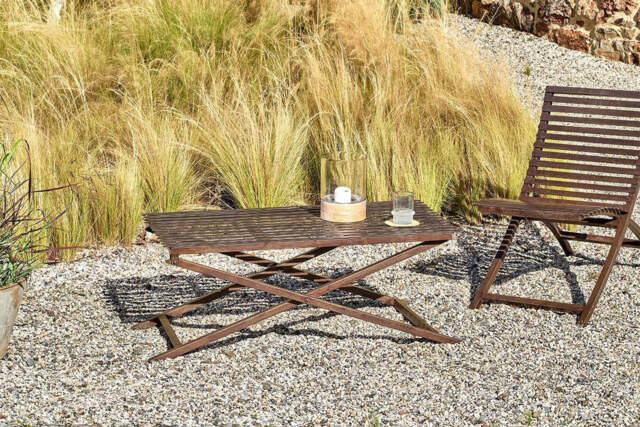 nkuku Odee Outdoor Coffee Table - Garden - Brown - Iron