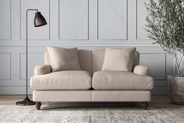 nkuku Deni Sofa - Make To Order - Small - Recycled Cotton Natural