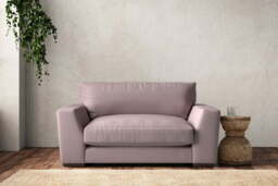 nkuku Guddu Love Seat - Make To Order - Recycled Cotton Lavender - No Colour