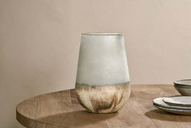 nkuku Ngolo Recycled Glass Vase - Vases & Planters - One Size - Smoke