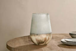 nkuku Ngolo Recycled Glass Vase - Vases & Planters - One Size - Smoke