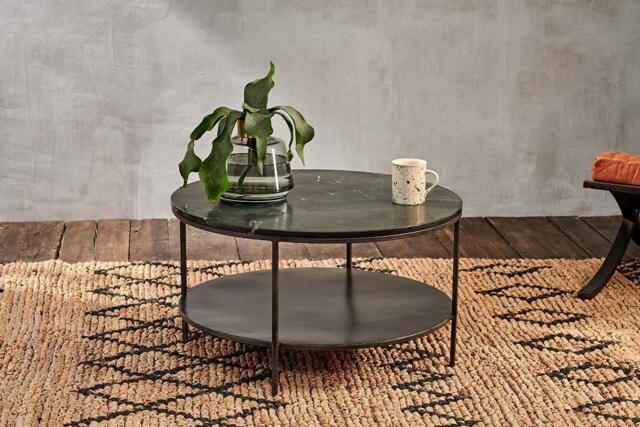 nkuku Karoko Marble Coffee Table - Tables - One Size - Black