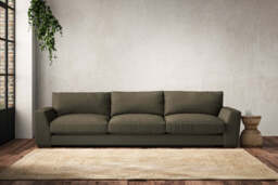 nkuku Guddu Sofa - Make To Order - Super Grand - Recycled Cotton Moss