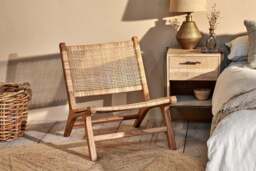 nkuku Madrisana Acacia & Rattan Woven Chair - Seating - One Size - Natural