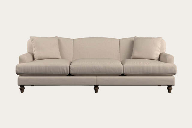 nkuku Deni Sofa - Make To Order - Super Grand - Recycled Cotton Natural