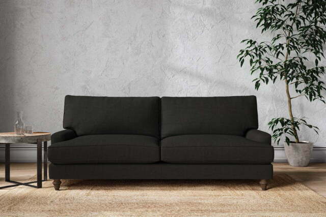 nkuku Marri Sofa - Make To Order - Grand - Brera Linen Charcoal