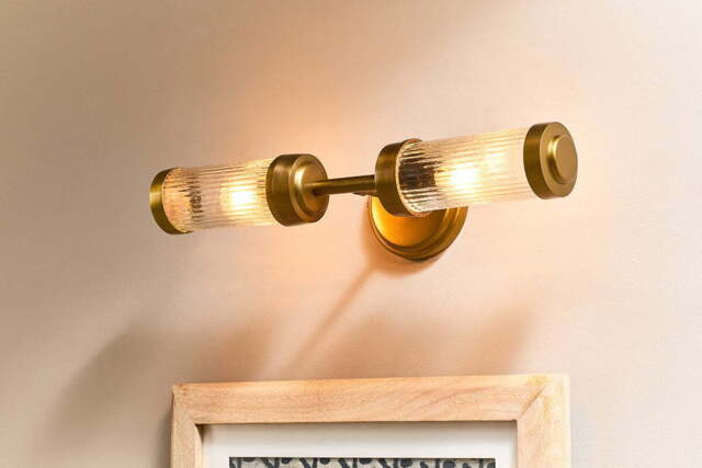 nkuku Akurdi Bathroom Double Wall Lamp - Lights - One Size - Clear