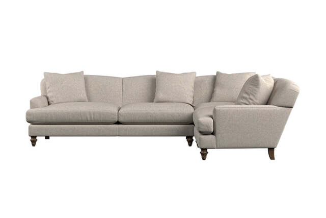 nkuku Deni Right Hand Corner Sofa - Make To Order - Grand - Brera Linen Natural