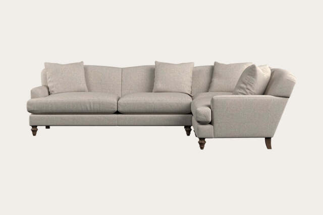 nkuku Deni Right Hand Corner Sofa - Make To Order - Grand - Brera Linen Natural