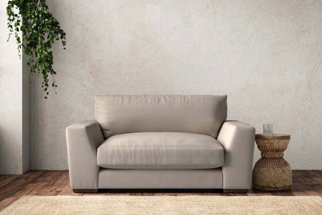 nkuku Guddu Love Seat - Make To Order - Recycled Cotton Natural - No Colour