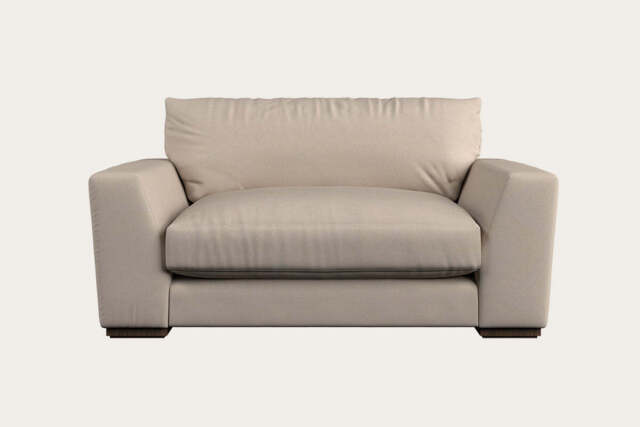 nkuku Guddu Love Seat - Make To Order - Recycled Cotton Natural - No Colour