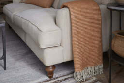 nkuku Ilaa Wool Throw - Textiles - One Size - Sand