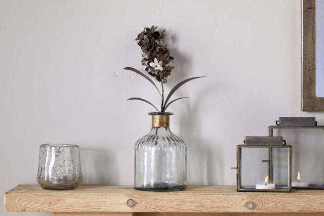 nkuku Svara Stem Hyacinth - Decorative Accessories - One Size - Antique Brass