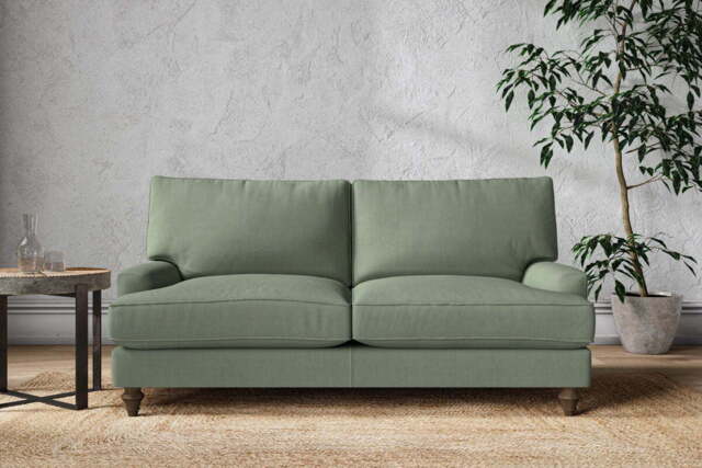 nkuku Marri Sofa - Make To Order - Medium - Brera Linen Jade