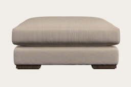 nkuku Guddu Large Dining Footstool - Make To Order - Recycled Cotton Natural - No Colour