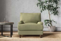 nkuku Marri Armchair - Make To Order - Brera Linen Sage - No Colour