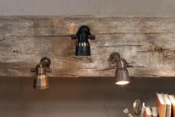 nkuku Tabosa Brass Spot Light - Lights - One Size - Antique Brass