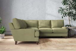 nkuku Marri Large Corner Sofa - Make To Order - Brera Linen Sage - No Colour