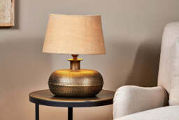 nkuku Lumbu Lamp - Lamps - Small - Antique Brass