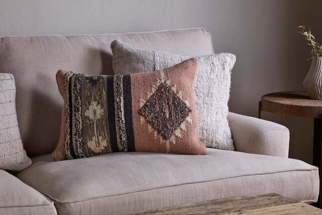 nkuku Tussi Sia Cushion Cover - Textiles - Dusty Pink - 60 x 40 cm