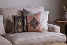 nkuku Tussi Sia Cushion Cover - Textiles - Dusty Pink - 60 x 40 cm