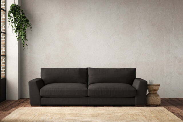 nkuku Guddu Sofa - Make To Order - Grand - Brera Linen Espresso