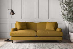 nkuku Deni Large Sofa - Make To Order - Recycled Cotton Ochre - No Colour