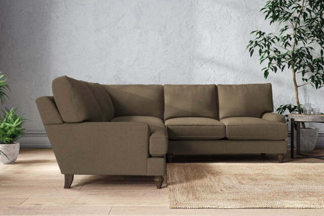 nkuku Marri Corner Sofa - Make To Order - Large - Brera Linen Chestnut
