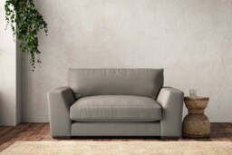 nkuku Guddu Love Seat - Make To Order - Recycled Cotton Flax - No Colour