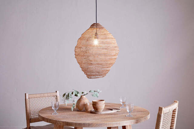nkuku Mukuni Wire Lampshade - Shades - Large - Brass