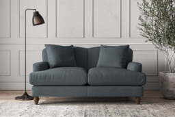 nkuku Deni Small Sofa - Make To Order - Brera Linen Dusk - Brera Linen Jade