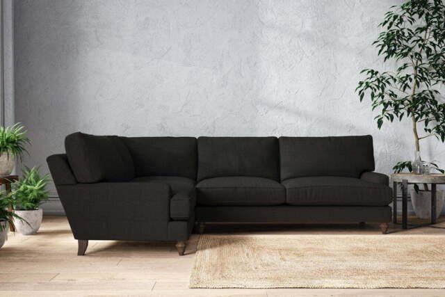 nkuku Marri Left Hand Corner Sofa - Make To Order - Grand - Recycled Cotton Natural