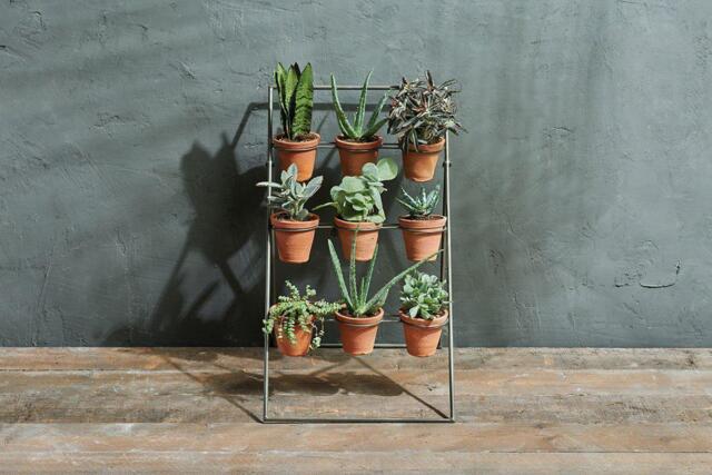 nkuku Jara Terracotta Planter Stand - Vases & Planters - One Size - Terracotta & Iron