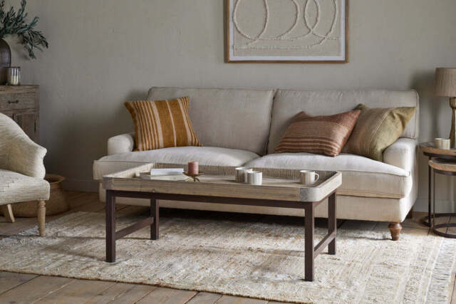 nkuku Nisha Reclaimed Wood & Iron Coffee Table - Tables - One Size - Natural