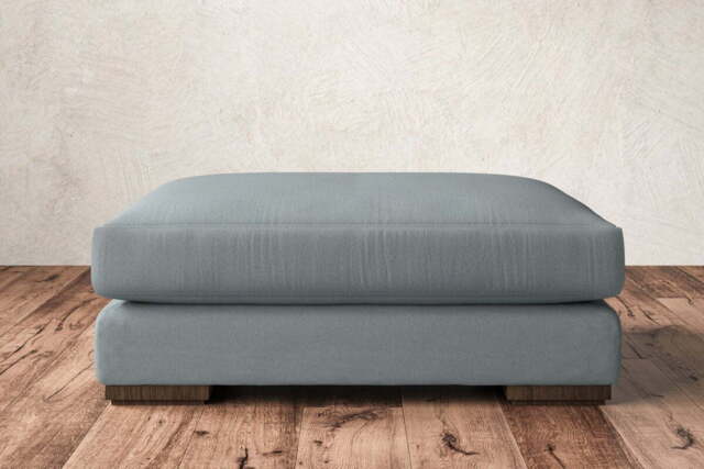 nkuku Guddu Dining Footstool - Make To Order - Grand - Recycled Cotton Horizon